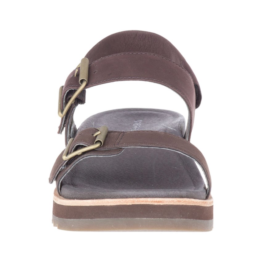 Sandales Merrell Juno Buckle Backstrap Marron Foncé Femme | R.I.ABNU